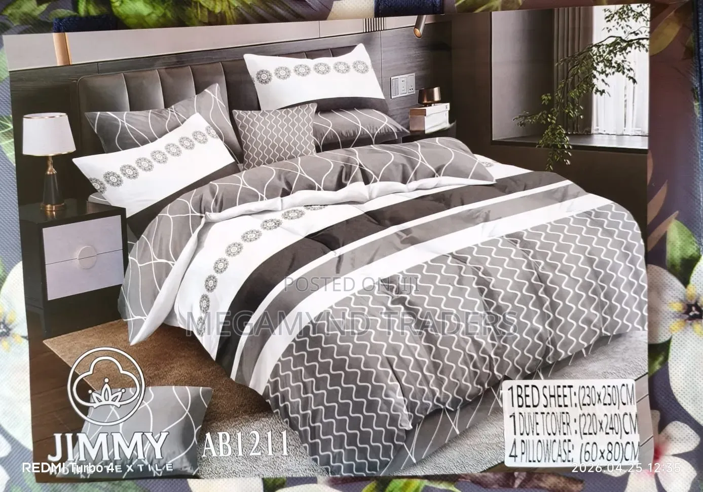 Duvet Cover 6*6 /Duvet Cover 1 Bedsheet 2pc Pillow Case