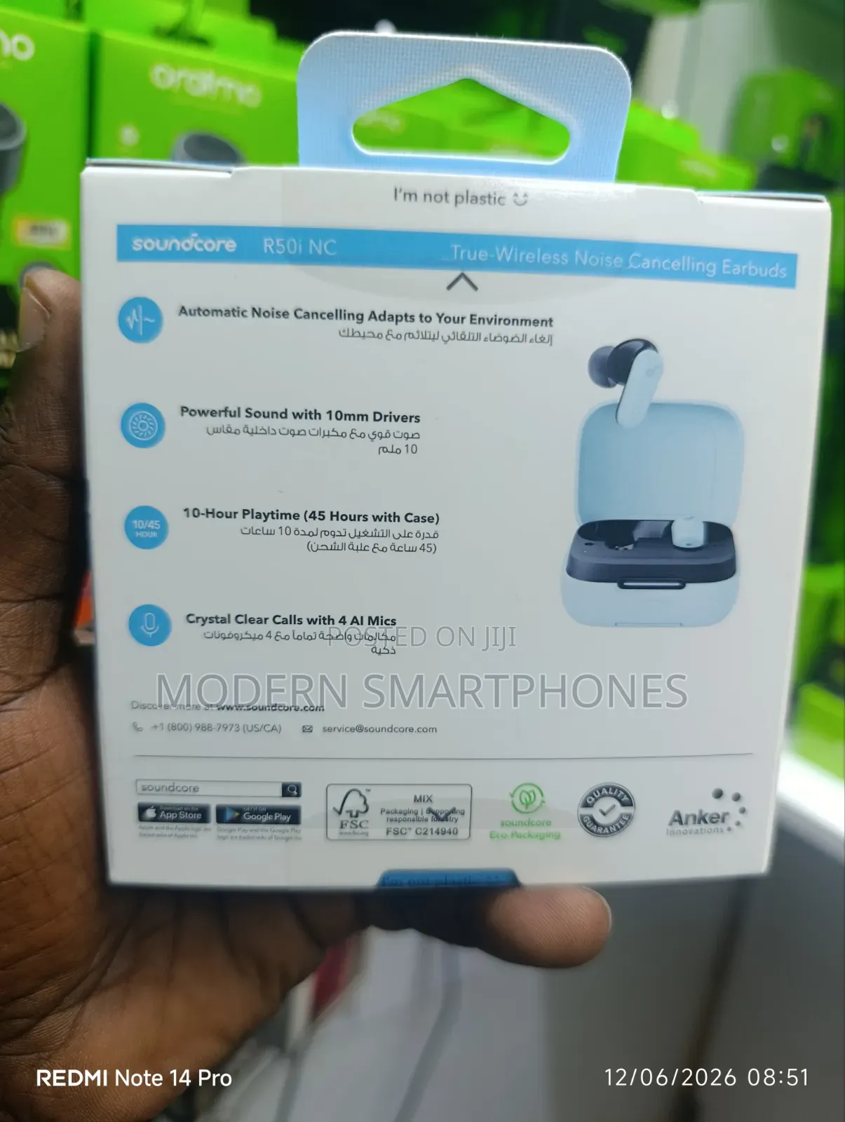 Soundcore R50i Nca Nois Cancelling Companion
45hrs Playtime