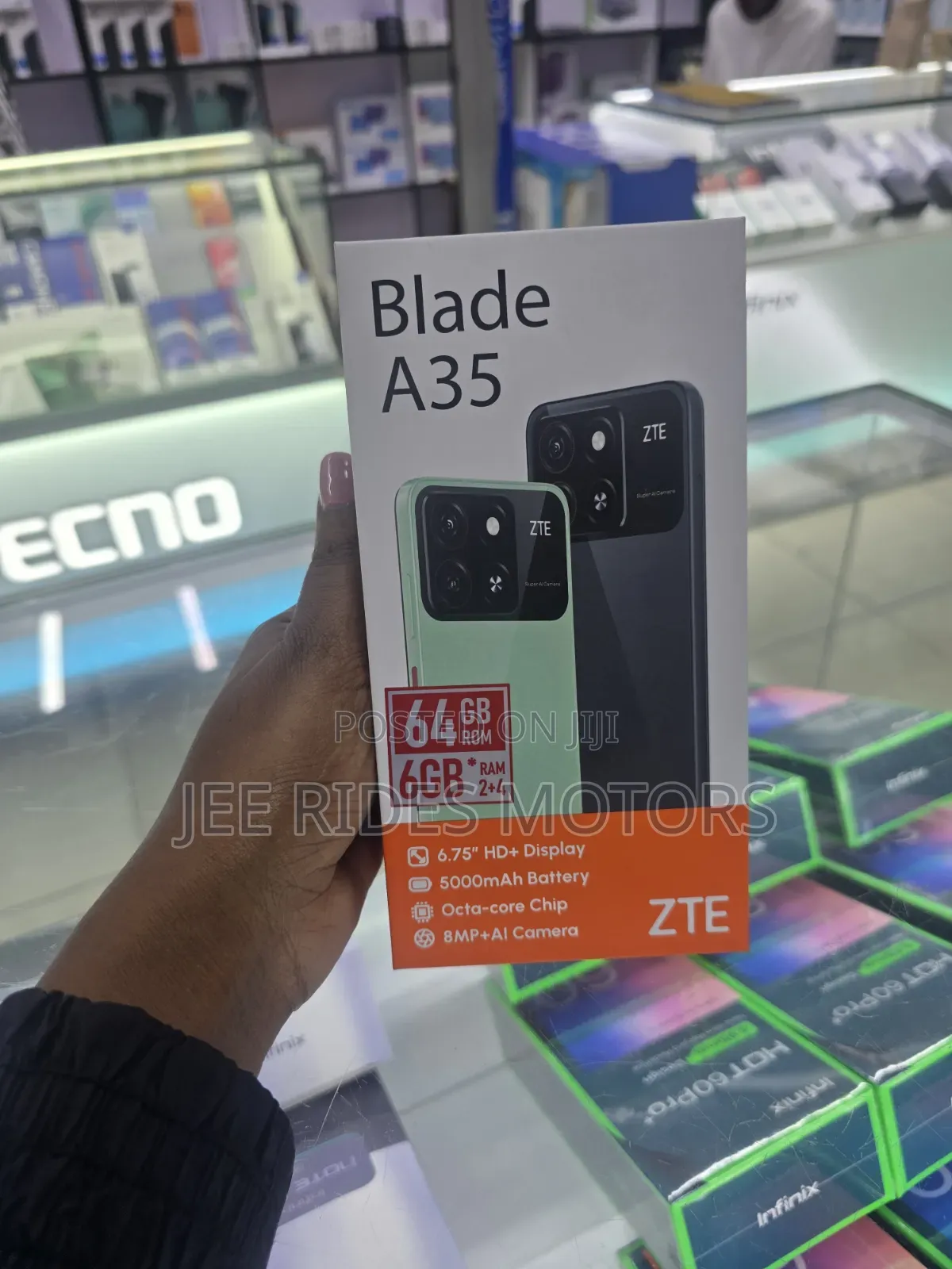 New ZTE A35 12 GB Black