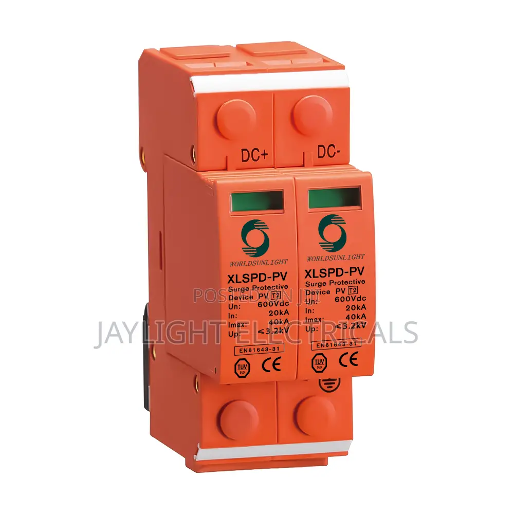 Solar Pv 20ka-40ka 2p 500v SPD DPS Dc Surge Protection Devices