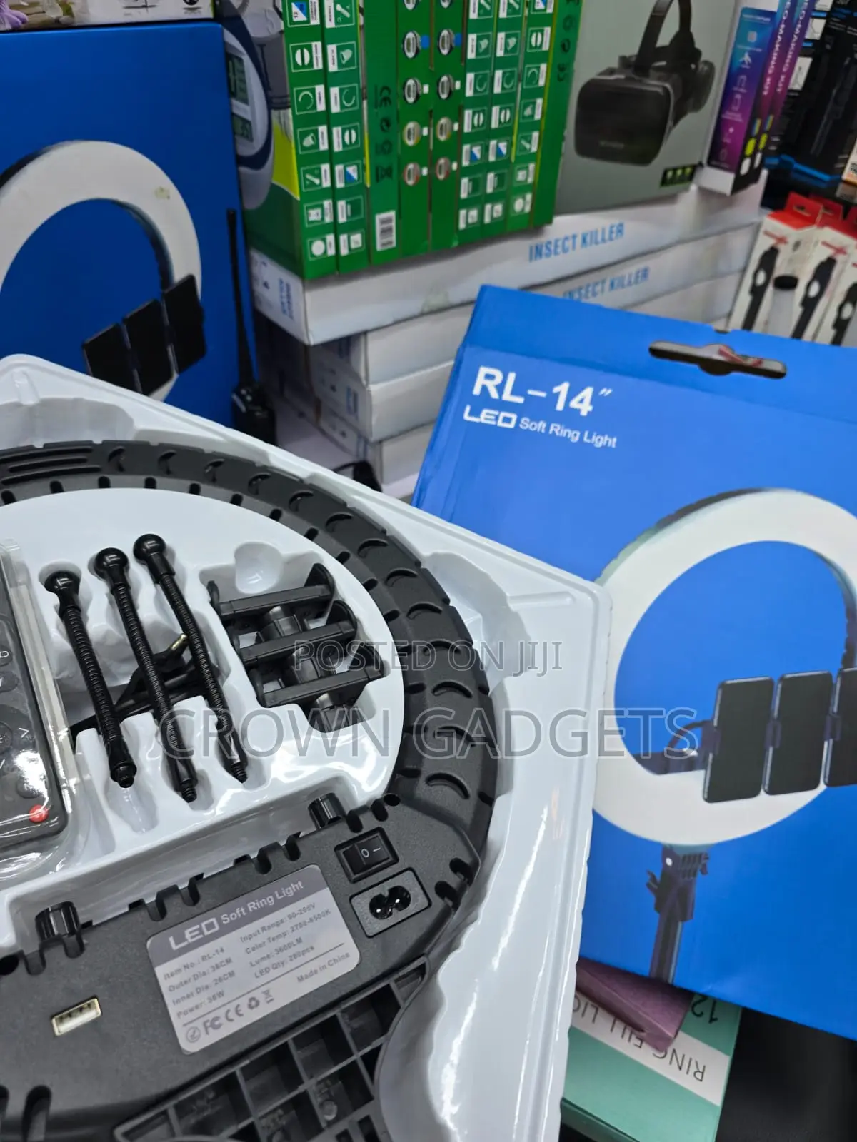 Rl-14 Photography Ring Light Kit With 360° Phone Mount
