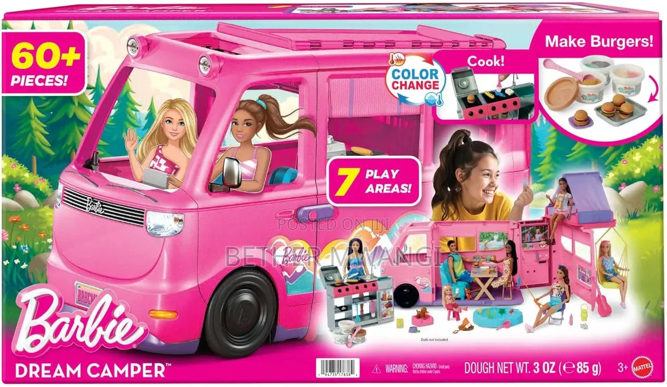 Barbie Dream Camper Playset With Roof Tent