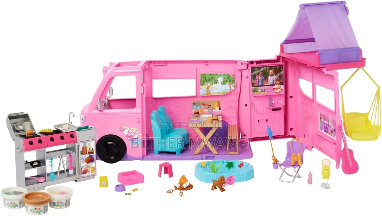 Barbie Dream Camper Playset With Roof Tent