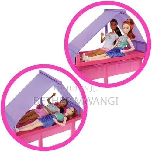 Barbie Dream Camper Playset With Roof Tent