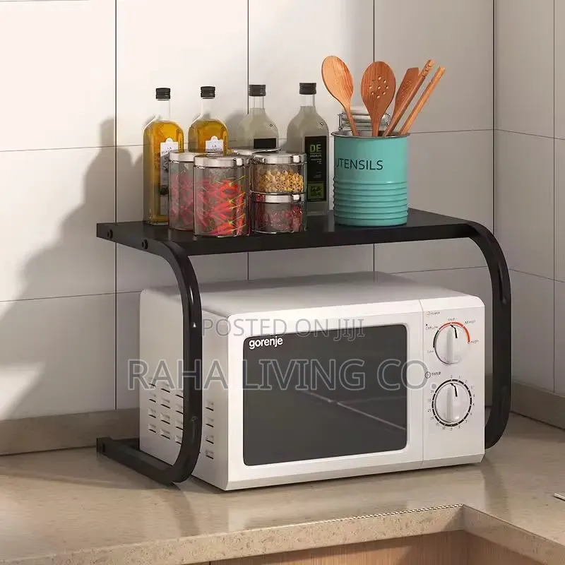 1 Tier Metallic Microwave Organizer Shelf | 55x35x35cm