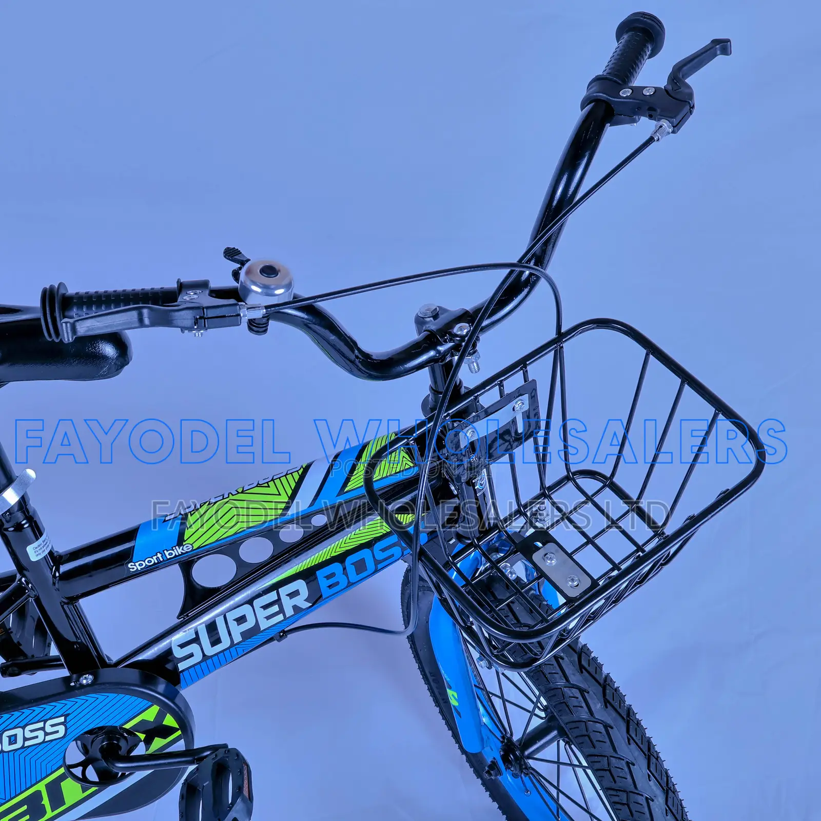 Super Boss Size 12 Kids Bicycle With Supporting Wheels Basket
