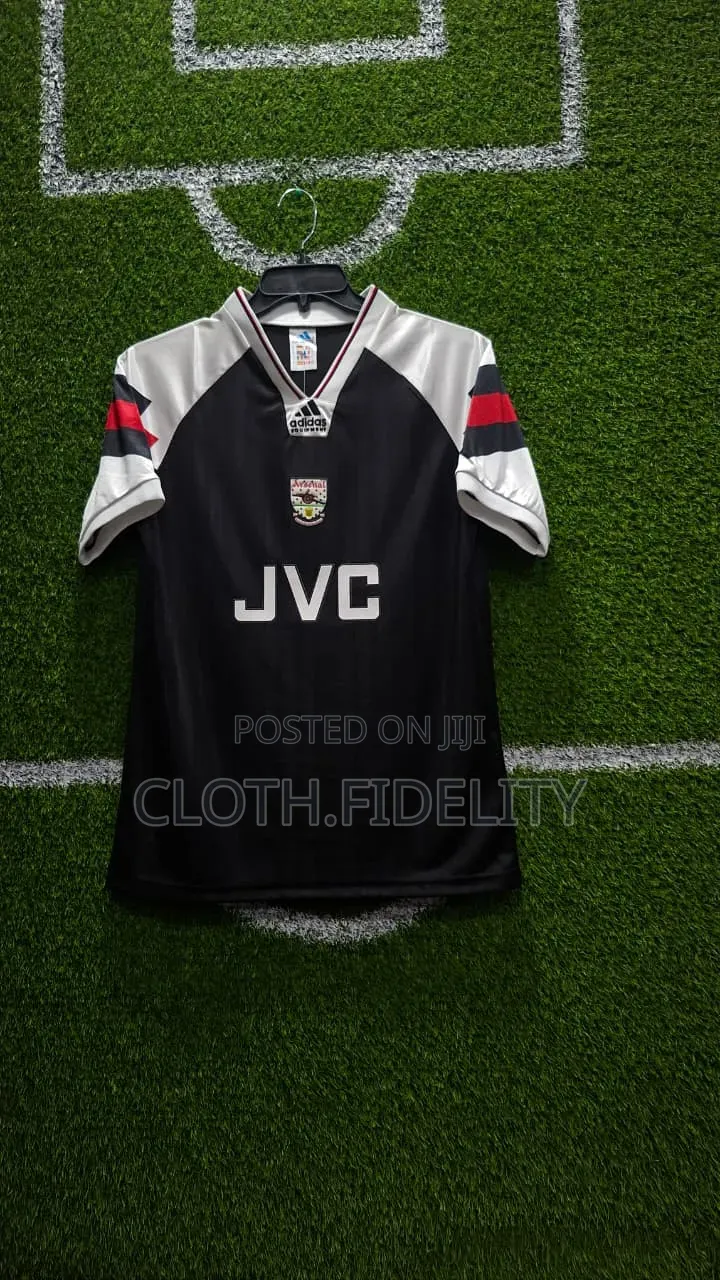 Arsenal JVC 1992/1994 Black Retro Jersey.