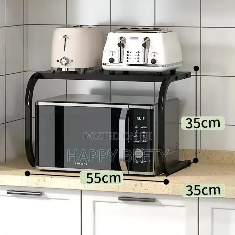 *1 Tier Metallic Microwave Organizer Shelf / Stand*