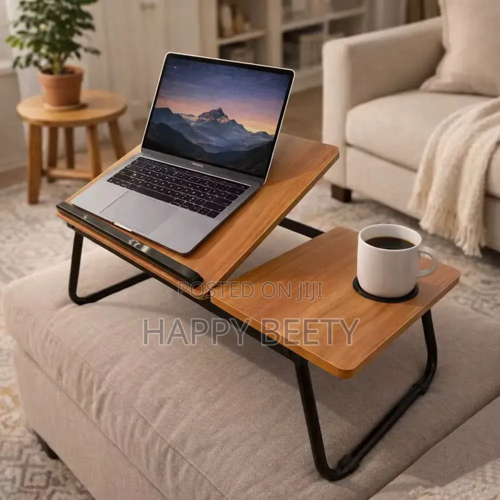 Adjustable Tilting Laptop Folding Table Stand Bed Table