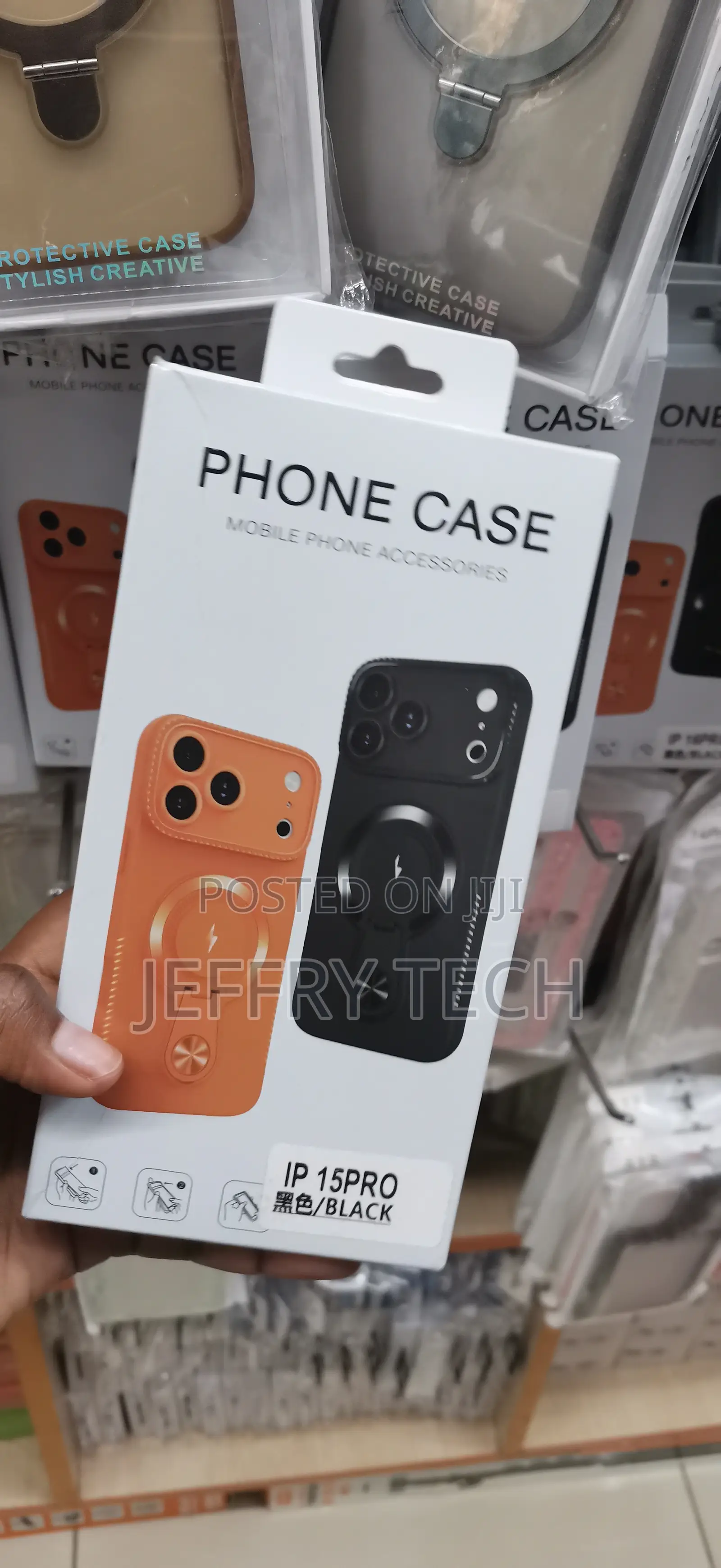 iPhone 15 Pro Multi-Functional Metal Ring Accessorized Cover