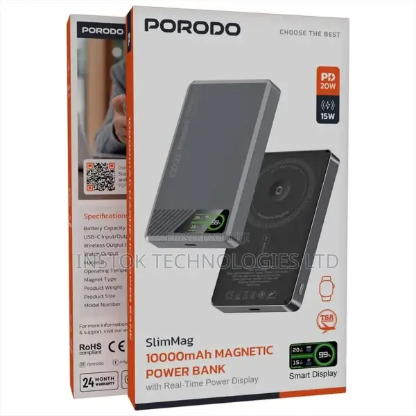 Porodo Slimmag 10000mah Magnetic Power Bank