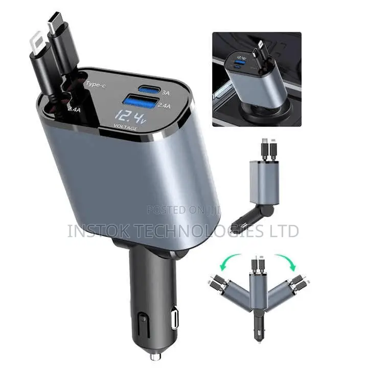 Green Lion 90w Retractable Car Charger