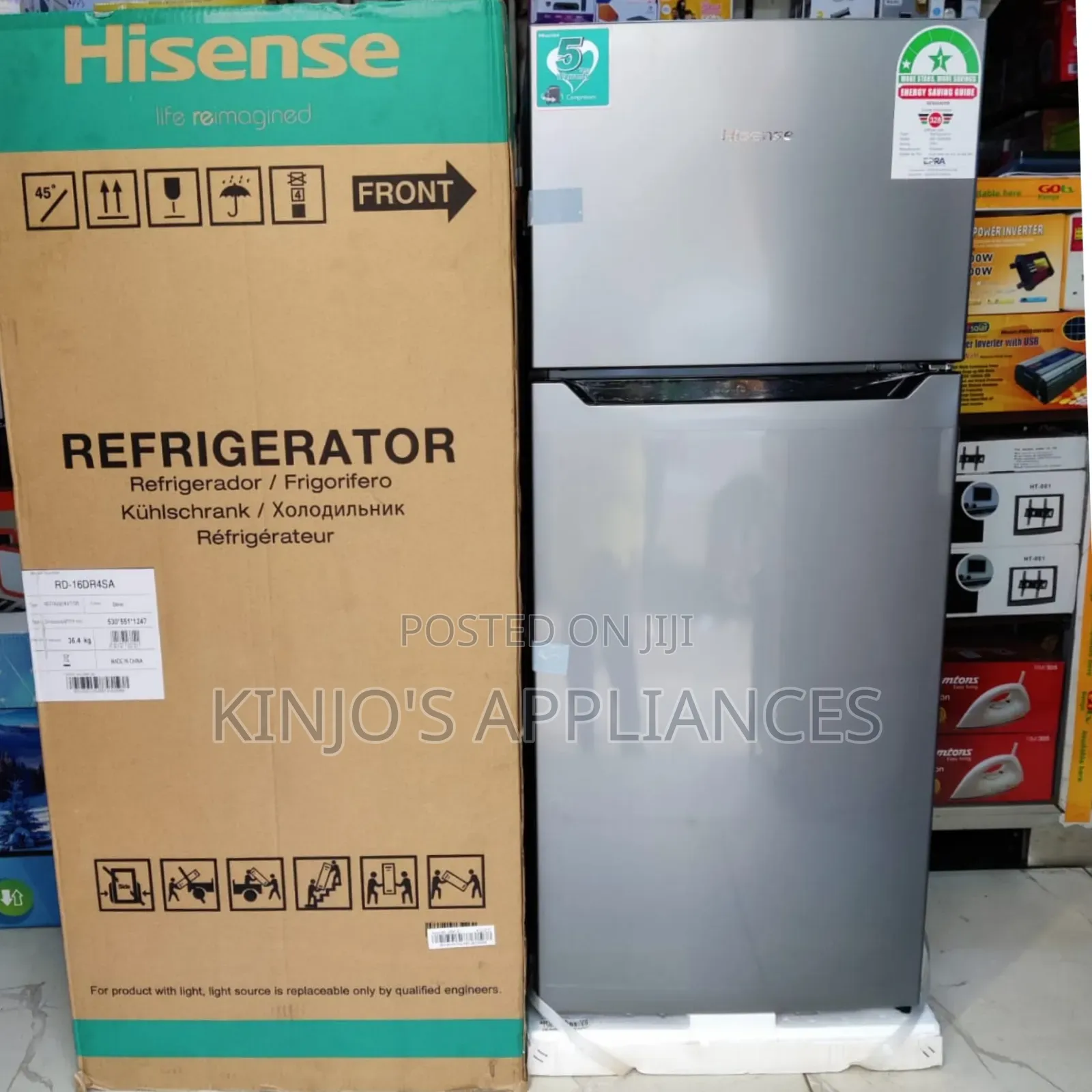 Hisense 120litres Double Door Fridge