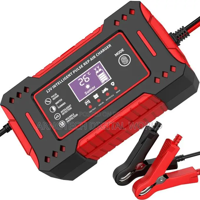 6a 12v Intelligent Car Battery Charger Pulse Repair