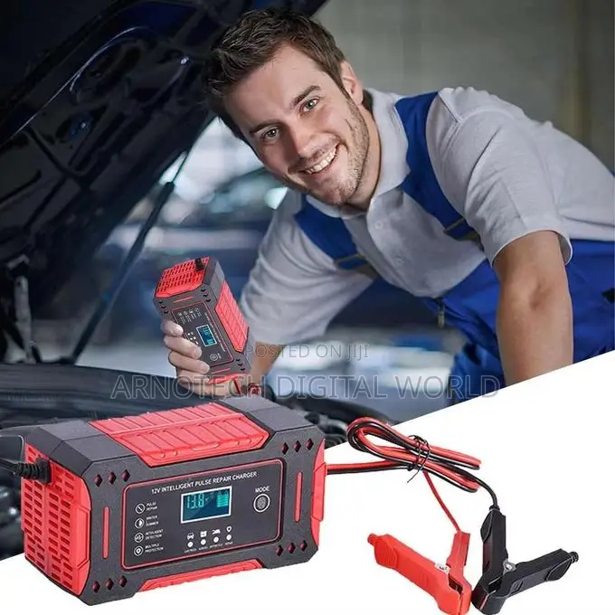 6a 12v Intelligent Car Battery Charger Pulse Repair