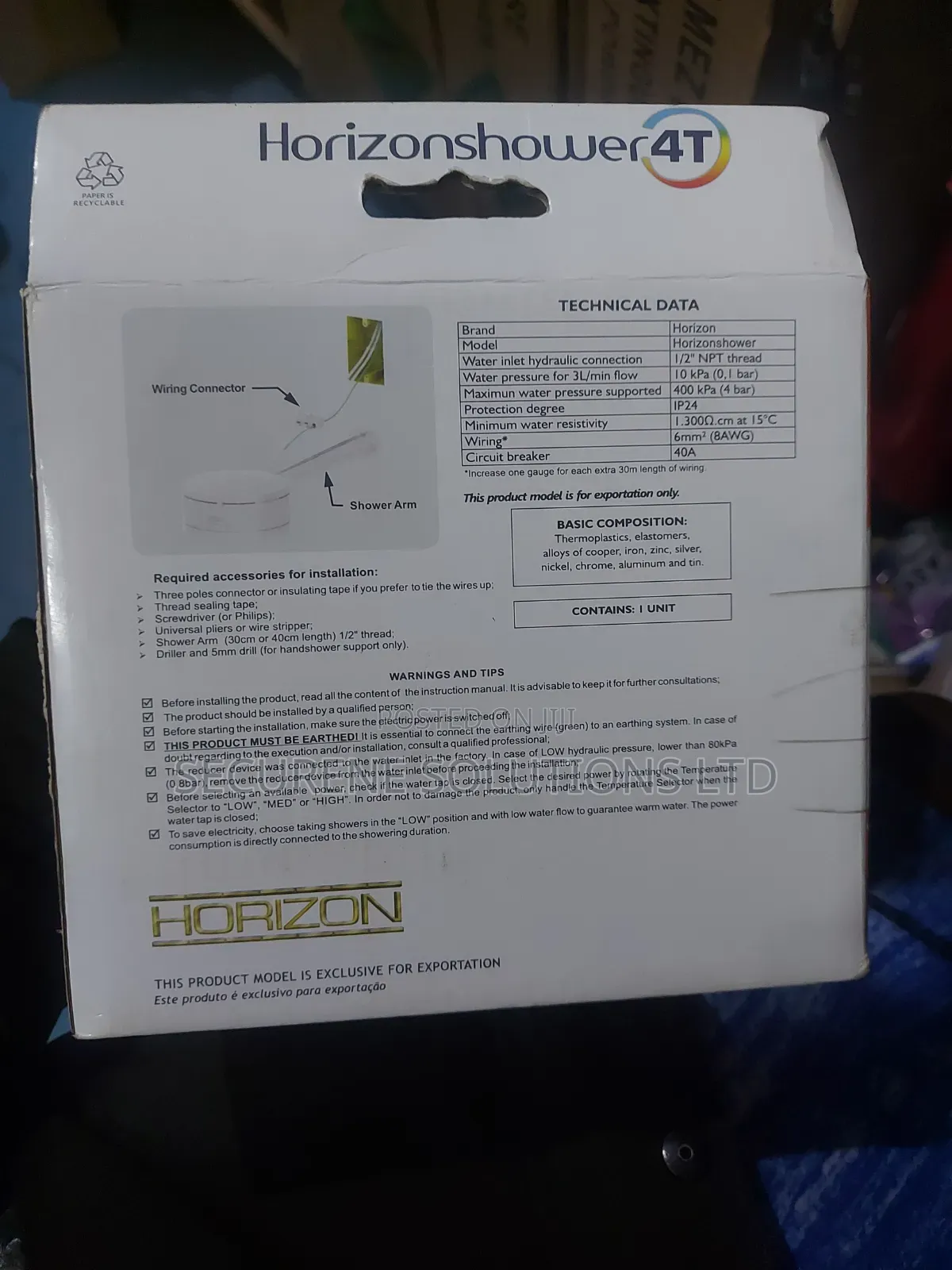 This Horizon Shower 4t Instant Electric Shower