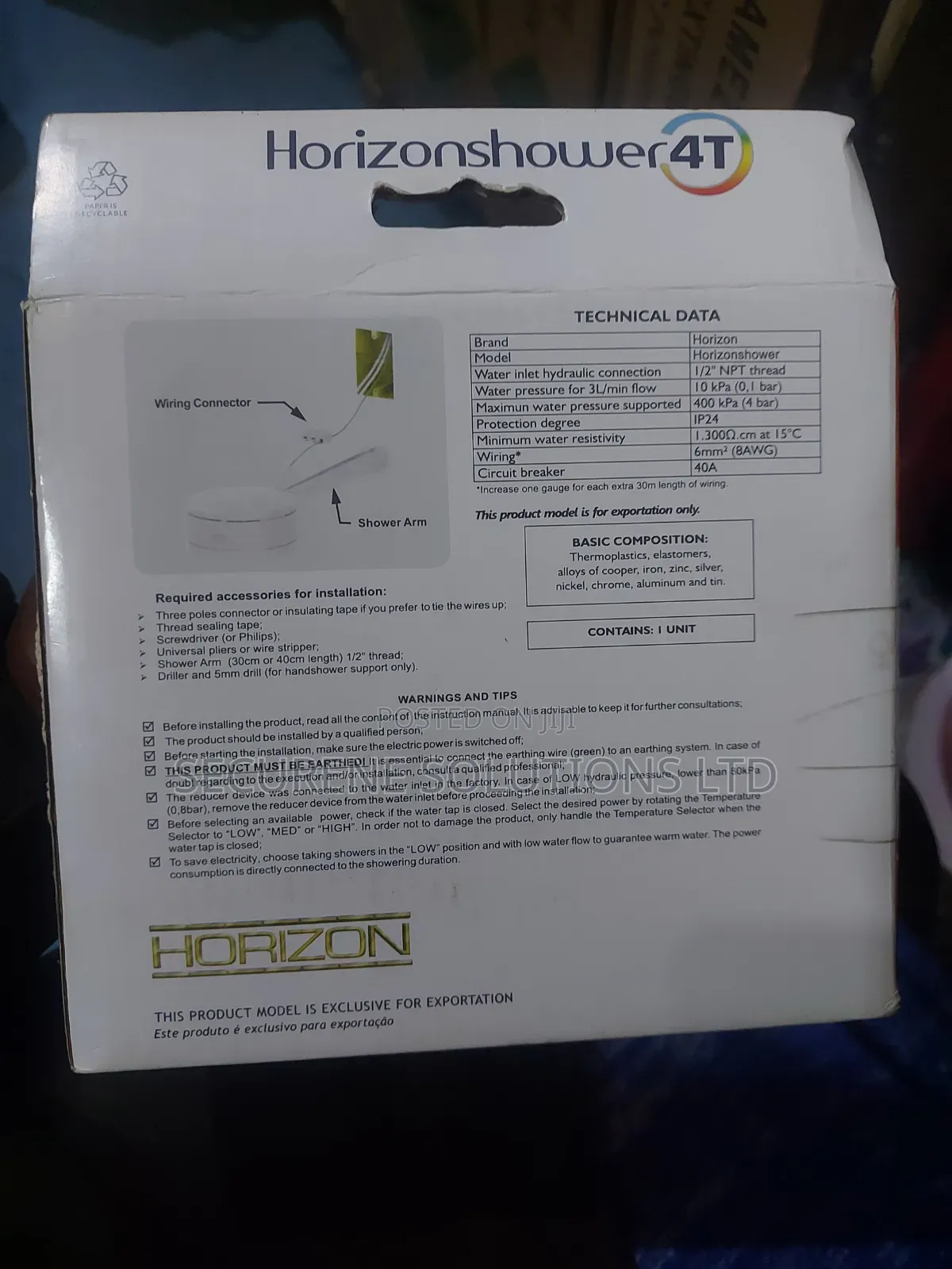 This Horizon Shower 4t Instant Electric Shower
