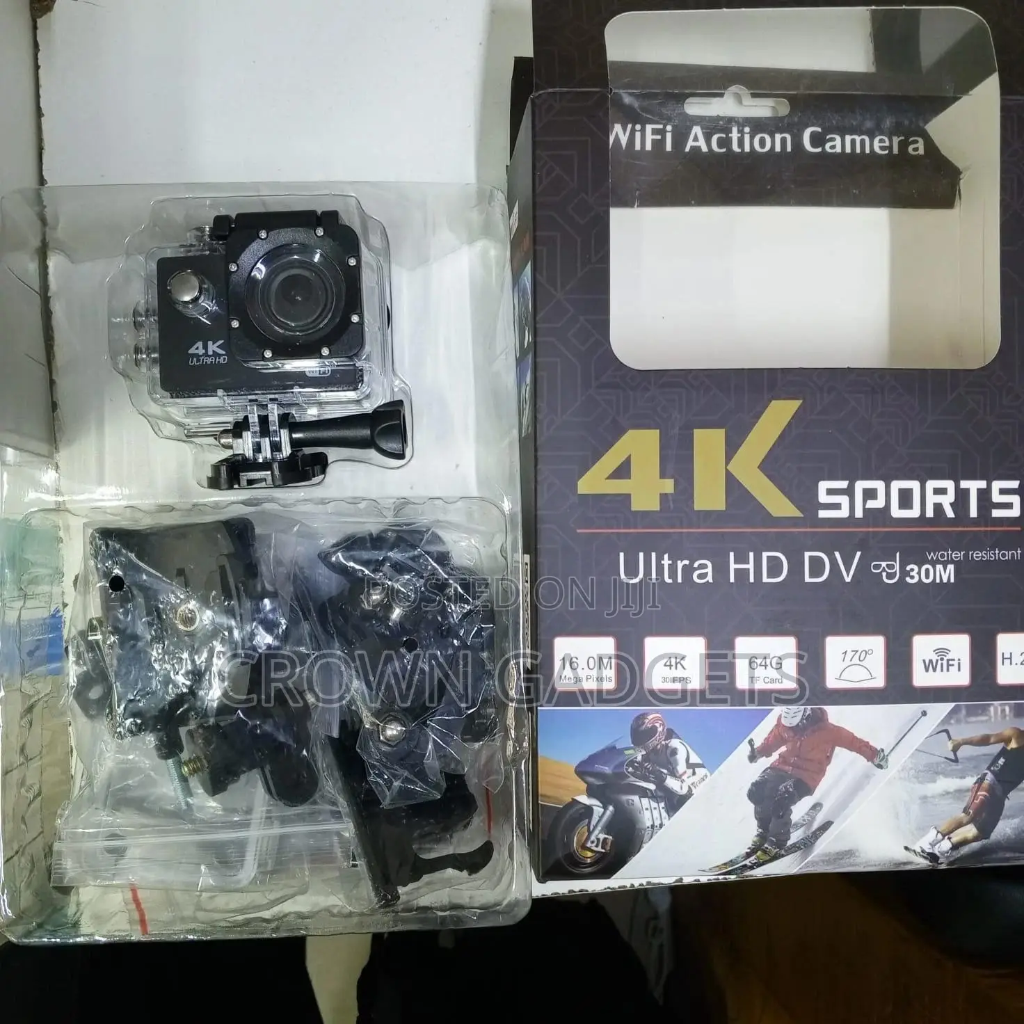 Adventure Camera With Wifi Remote App and 16mp Photos