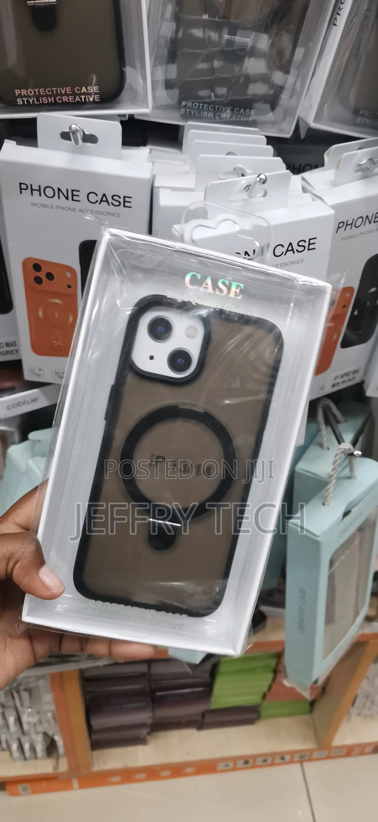 iPhone 13 Smoke-Black Tint, Integrated Camera Lens Borders Cover