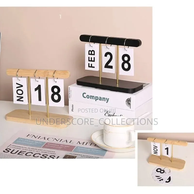 Wooden Calendar Ornament