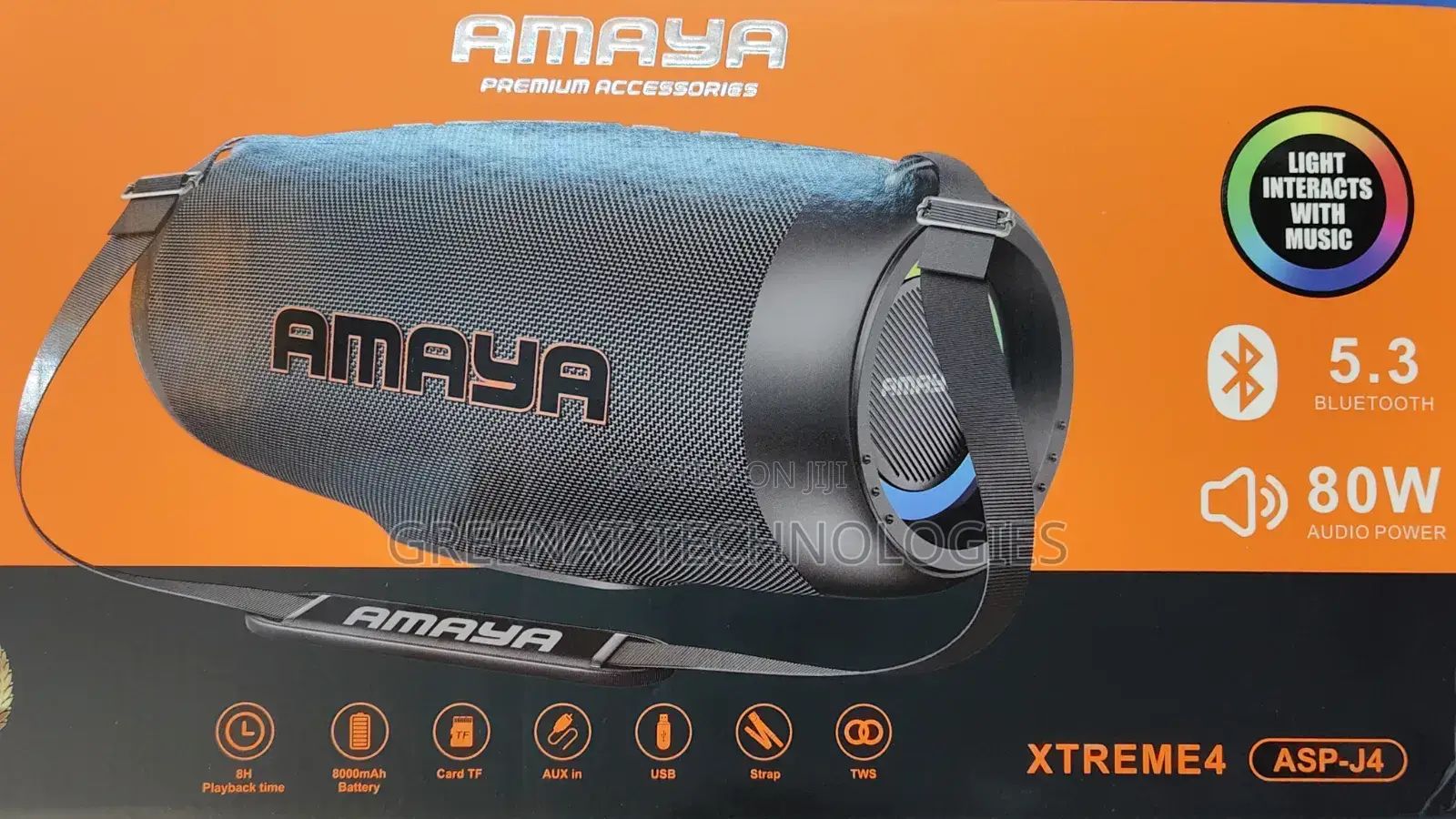 Amaya Xtreme 4 Asp J4 80w Bluetooth Portable Bass Speaker