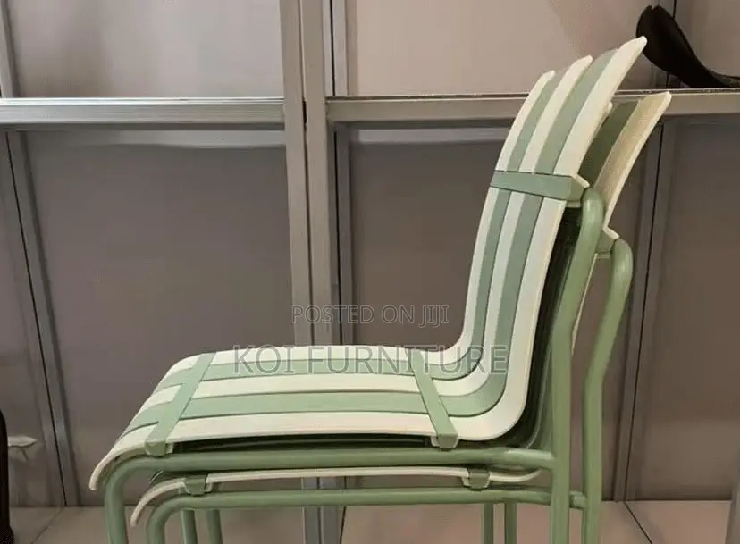 Home Chairs; Plastic Striped Home Chairs