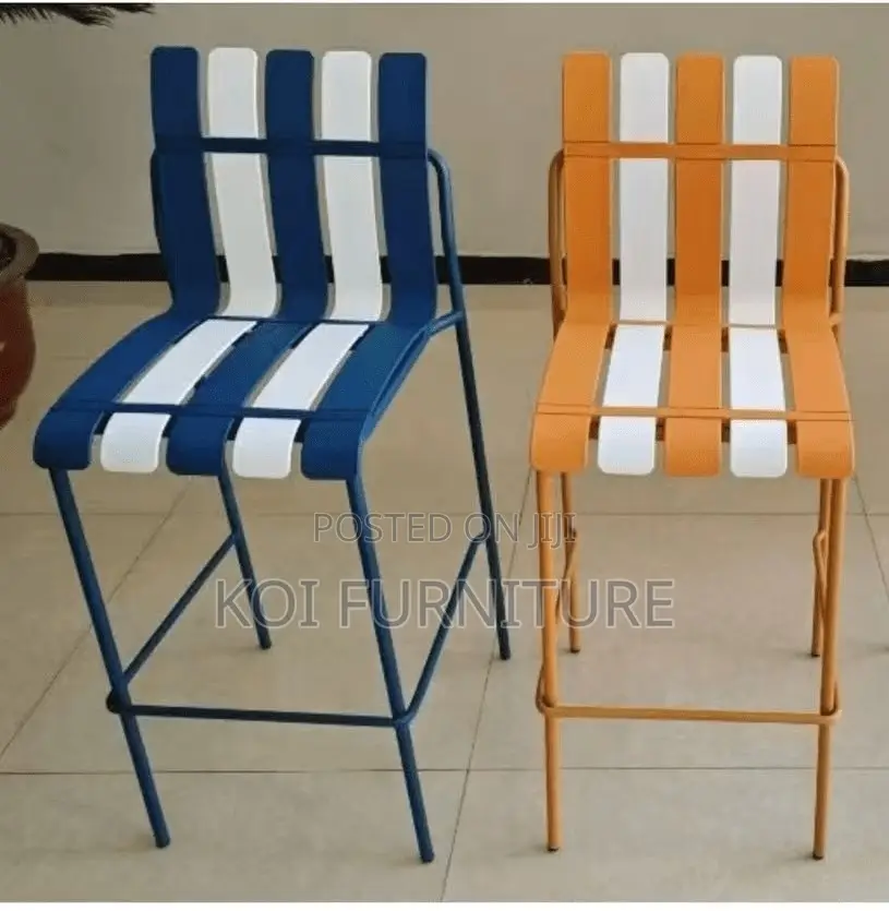 Home Chairs; Plastic Striped Home Chairs
