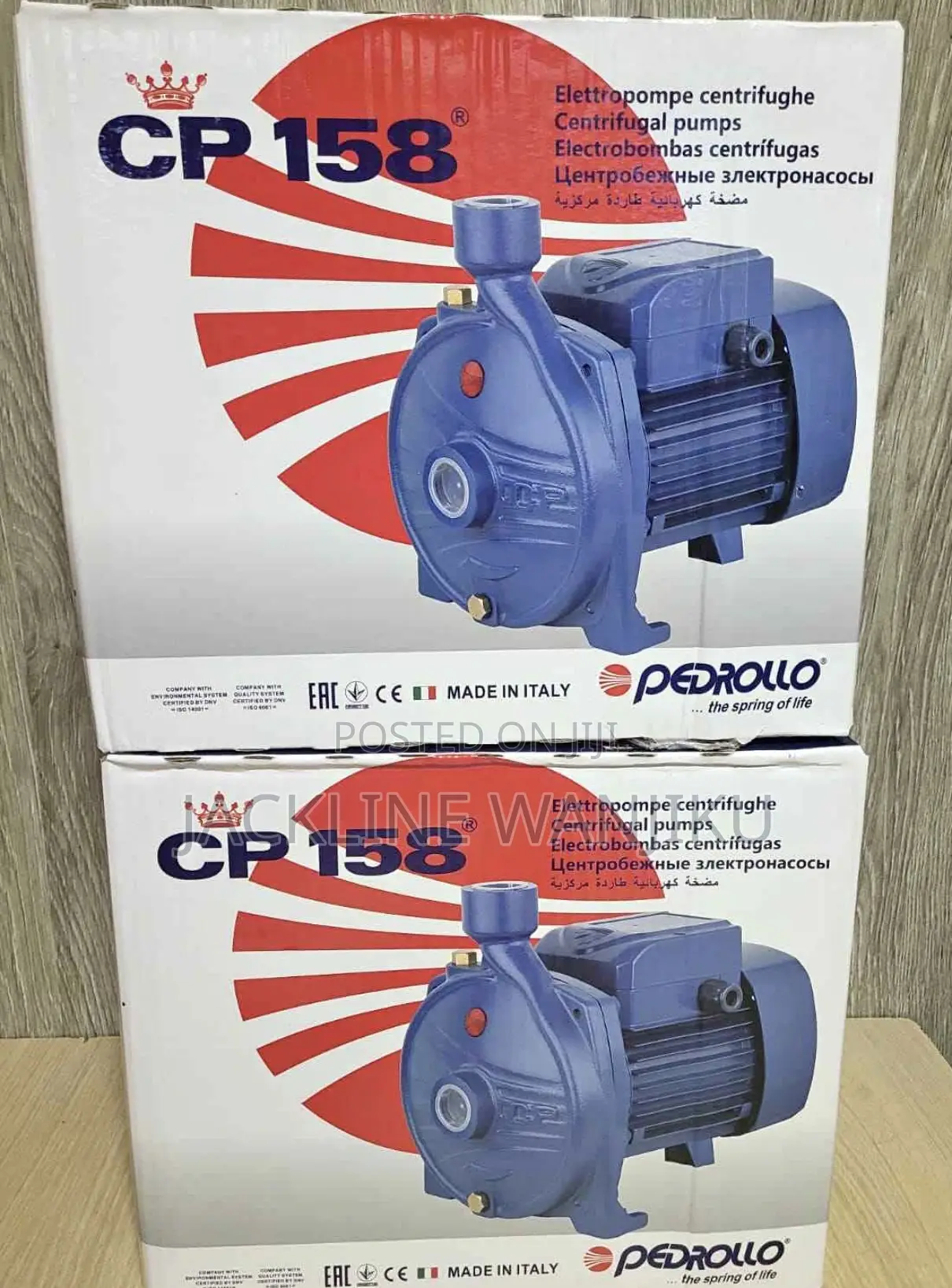Pedrollo Cp158 Series Centrifugal Electric Water Pump/1hppedrollo Pump