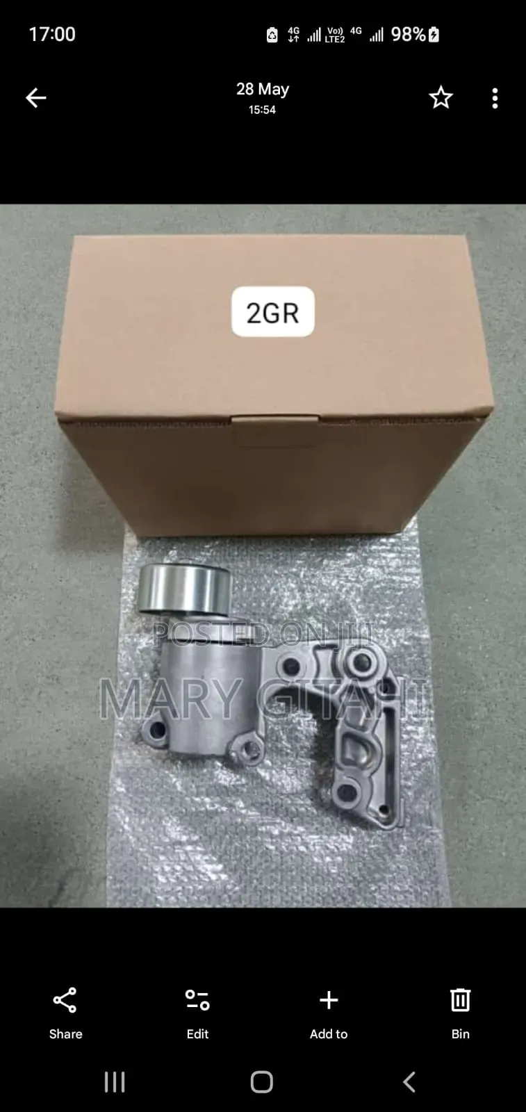Belt Tensioner 2gr-Fe 3.5l.