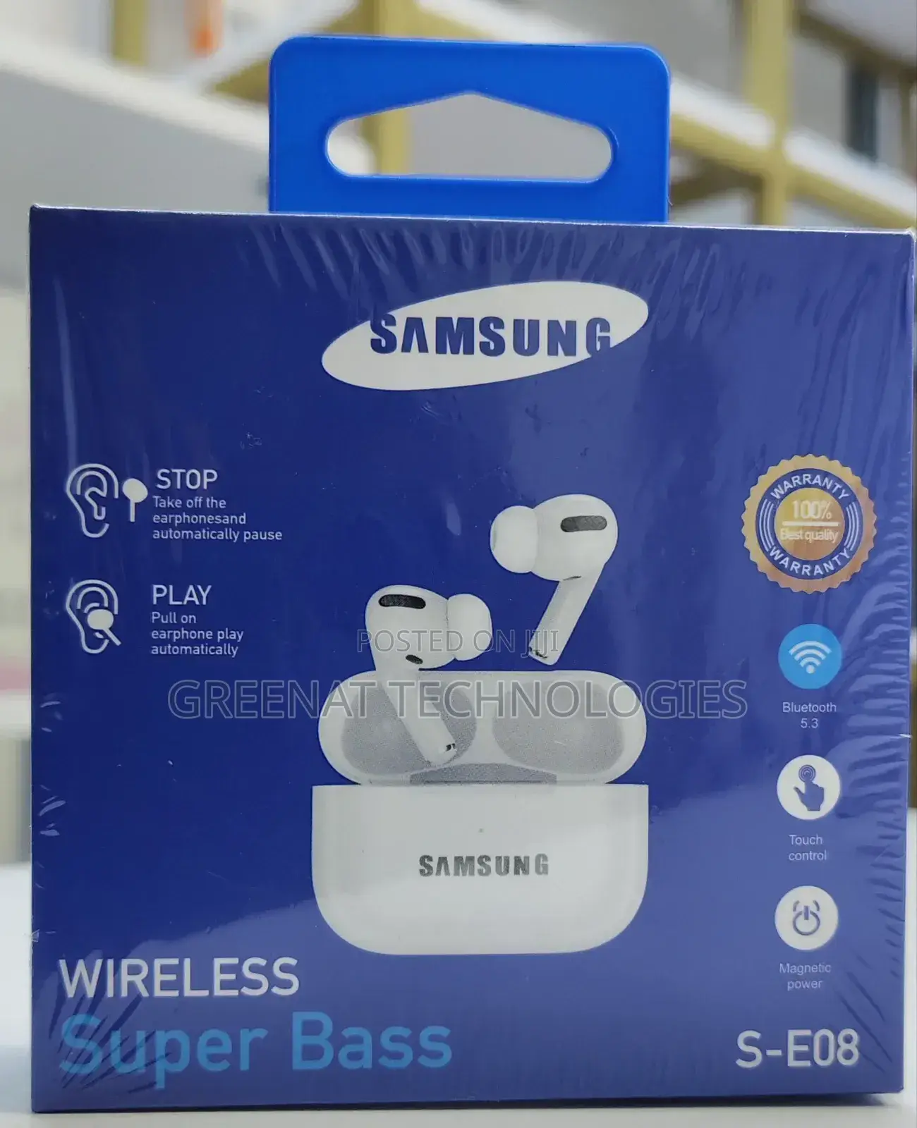 Samsung Superbass S-E08 Wireless Headphones – Bluetooth Headset