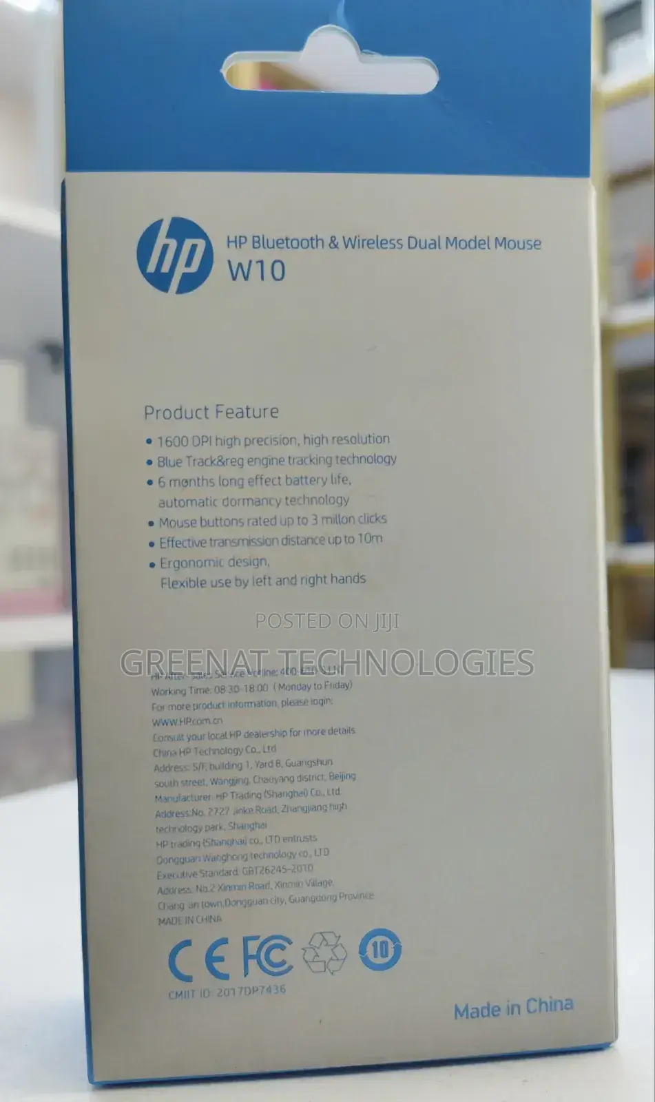 Hp Rechargeable Bluetooth Wireless Dual Model Mouse W10