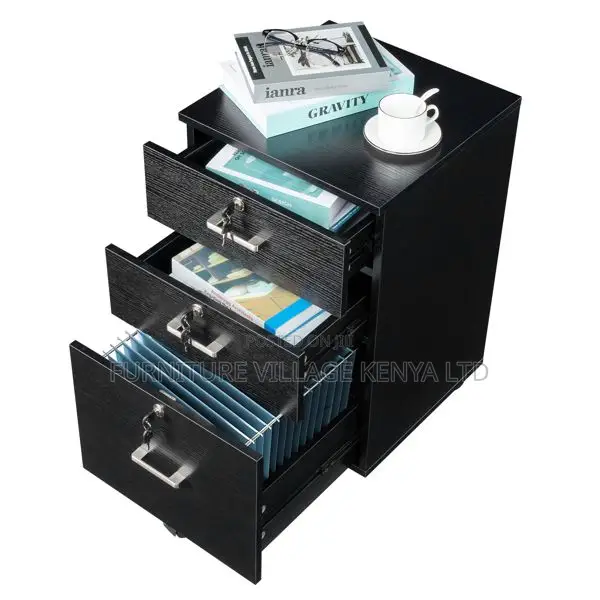 Pedestal 3-Drawer Wooden Cabinet.