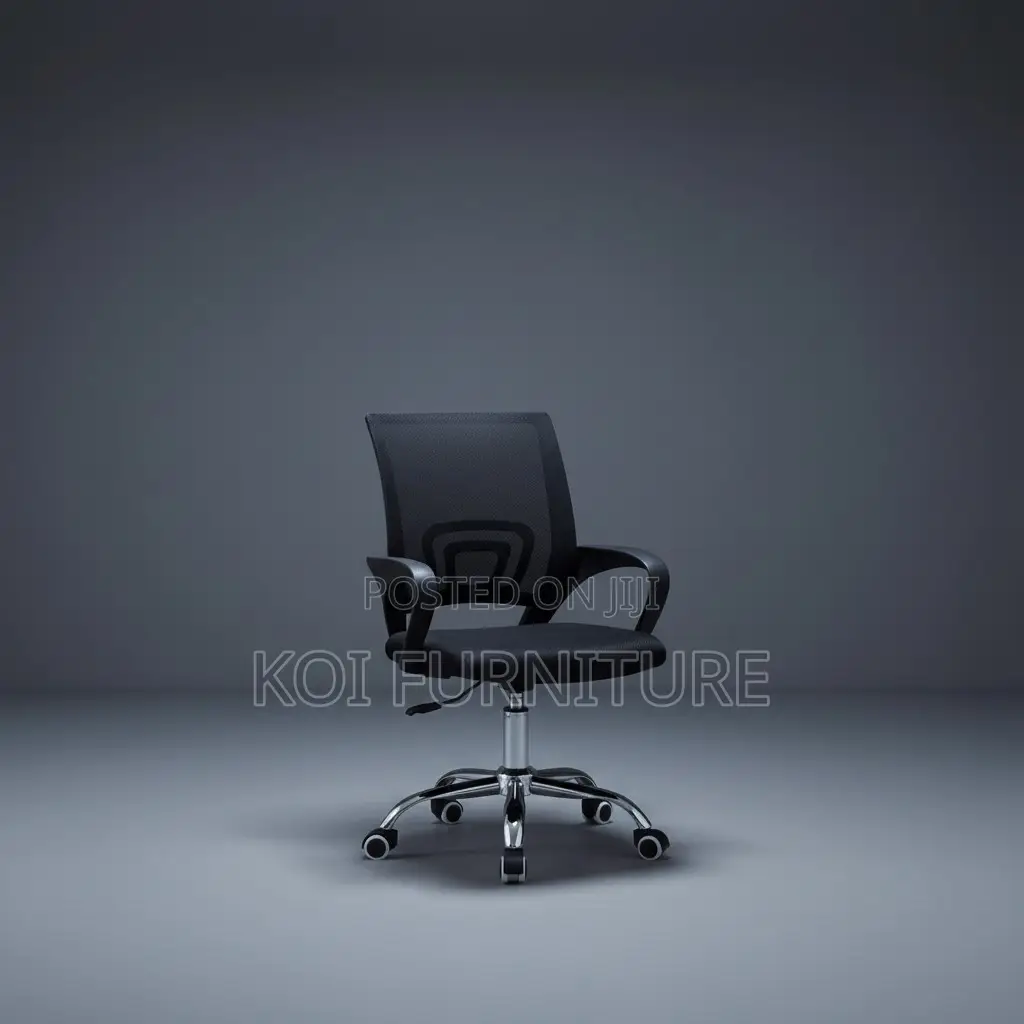 Office Chairs; Clerical Black Mesh Home Office Set Up Chairs