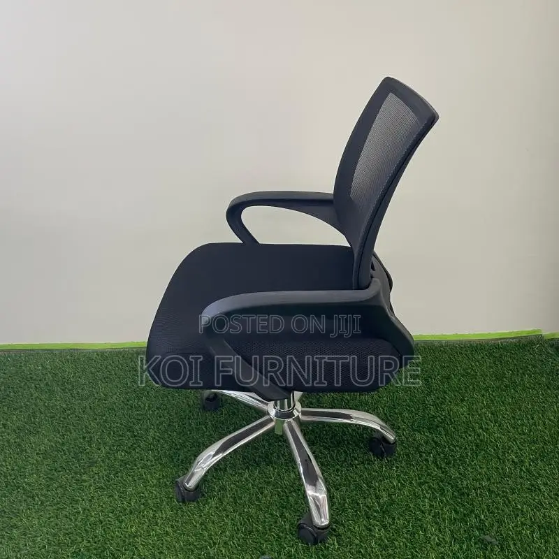Office Chairs; Clerical Black Mesh Home Office Set Up Chairs