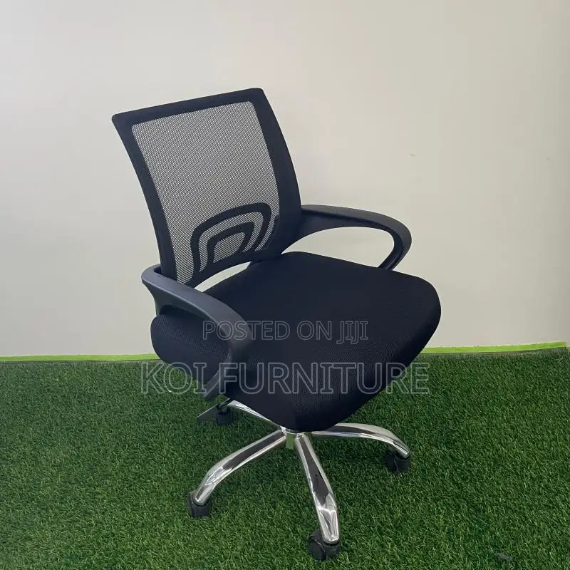 Office Chairs; Clerical Black Mesh Home Office Set Up Chairs