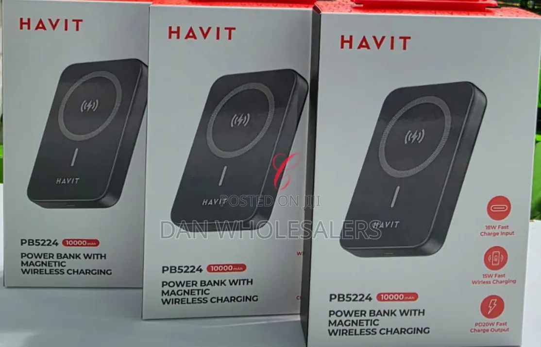 Havit Pb5224 *10000mah 20w Magnetic Wireless* Charging Power