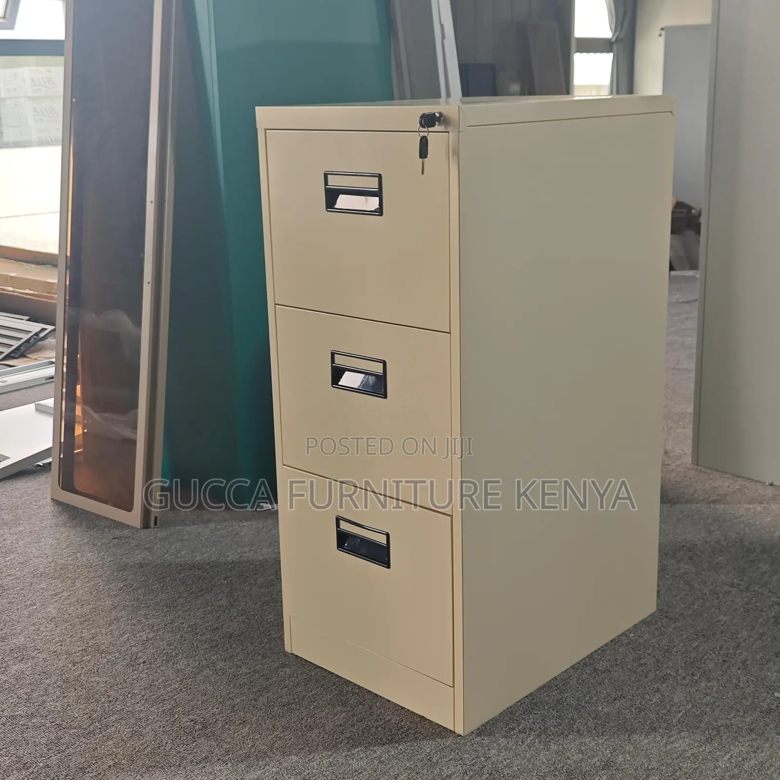3 Drawer Steel Cabinet.
