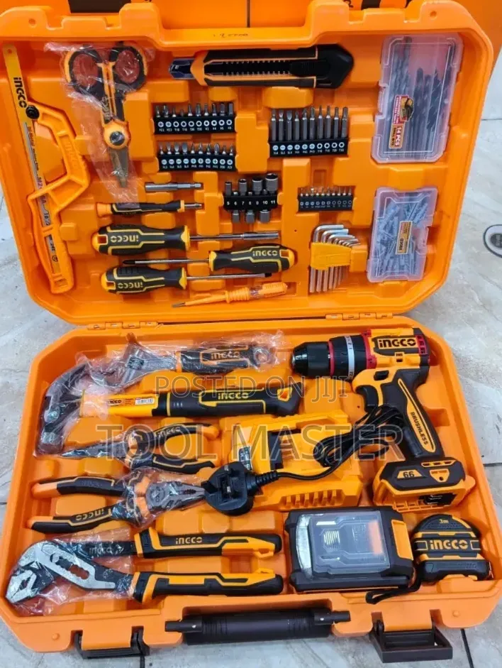 166pc Incgo Cordless Tool Box/20v Incgo Drill 166 Toolkit