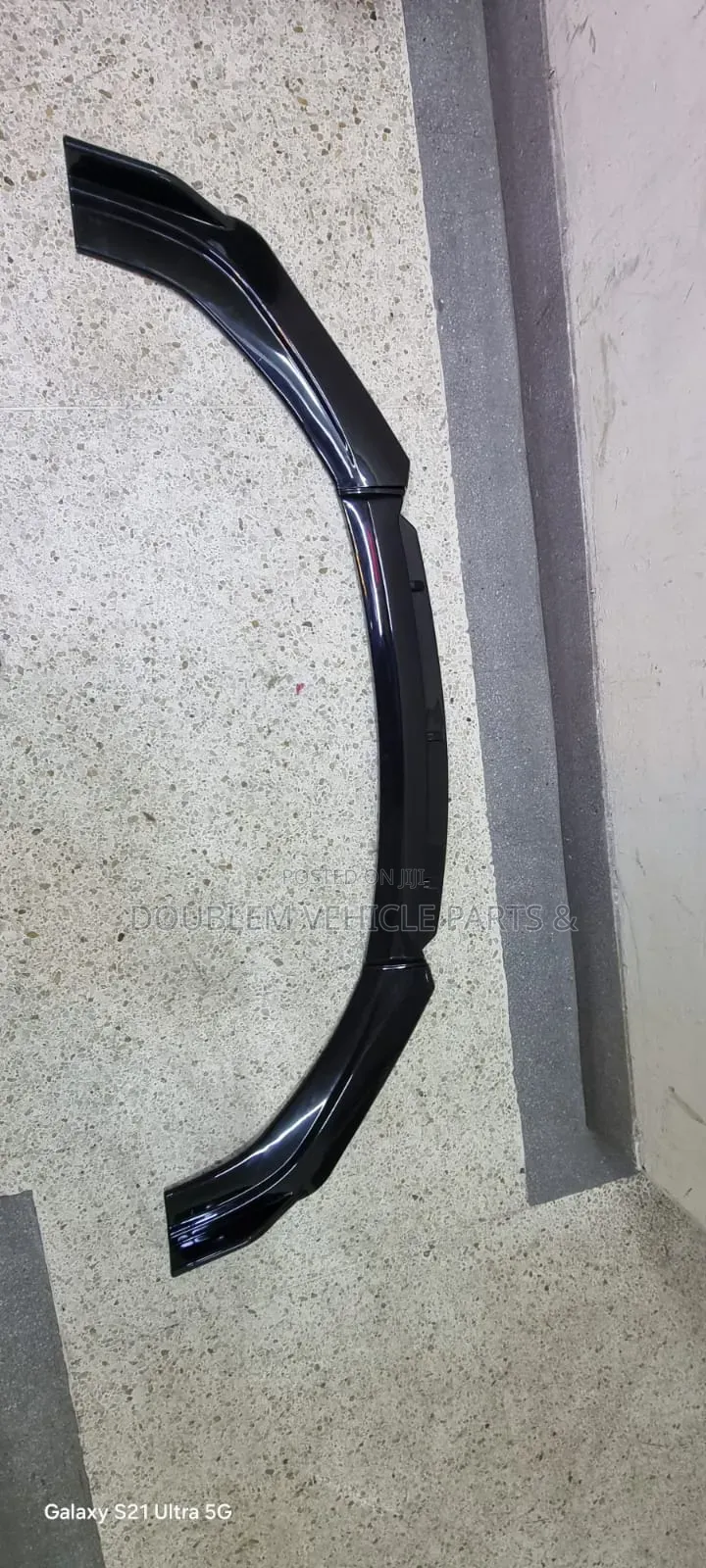 Front Bumper Lip/Protector/Slip/Moulding Black Red Universal All Cars