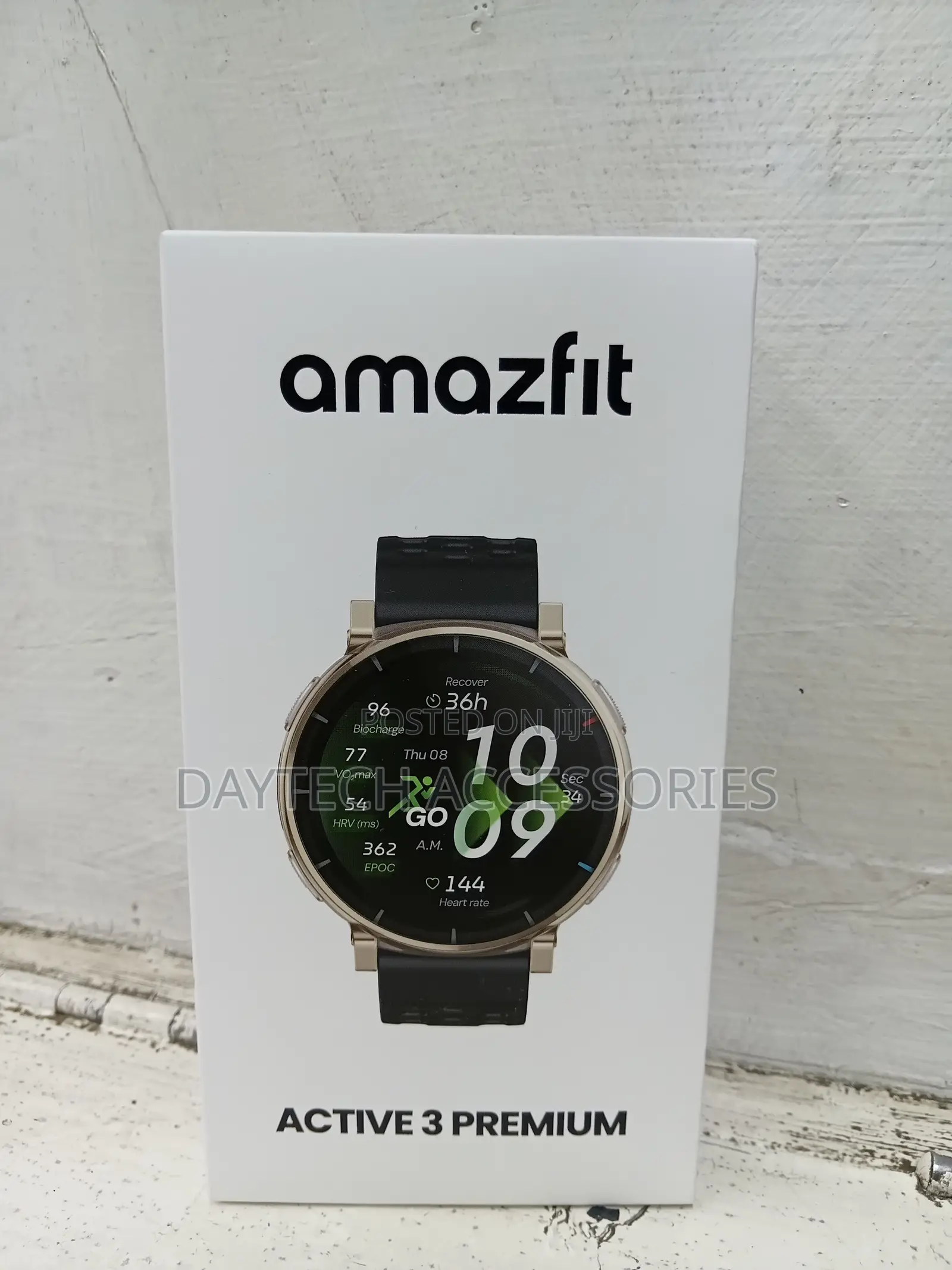 Amazfit Active 3 Premium GPS Running Smart Watch,1.32" Amoled.