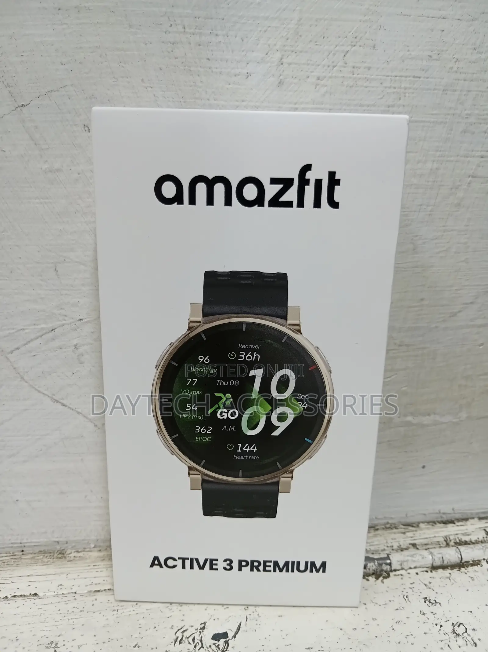 Amazfit Active 3 Premium GPS Running Smart Watch,1.32" Amoled.