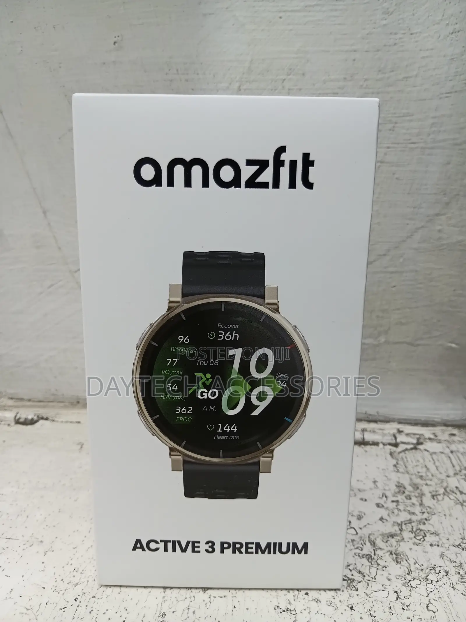Amazfit Active 3 Premium GPS Running Smart Watch,1.32" Amoled.
