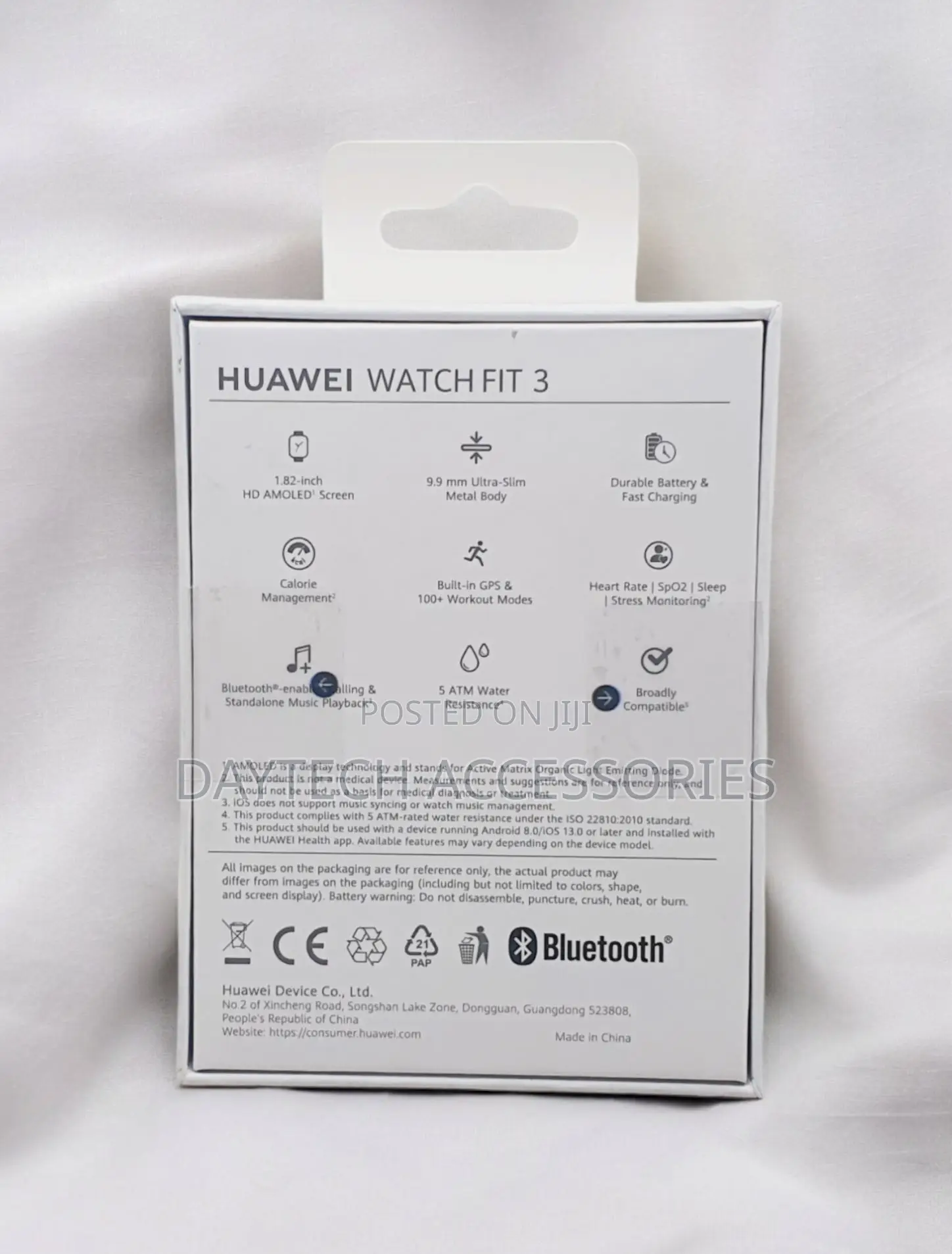 This Huawei Watch Fit 3 Features a 1.82-Inch Amoled Square Display
