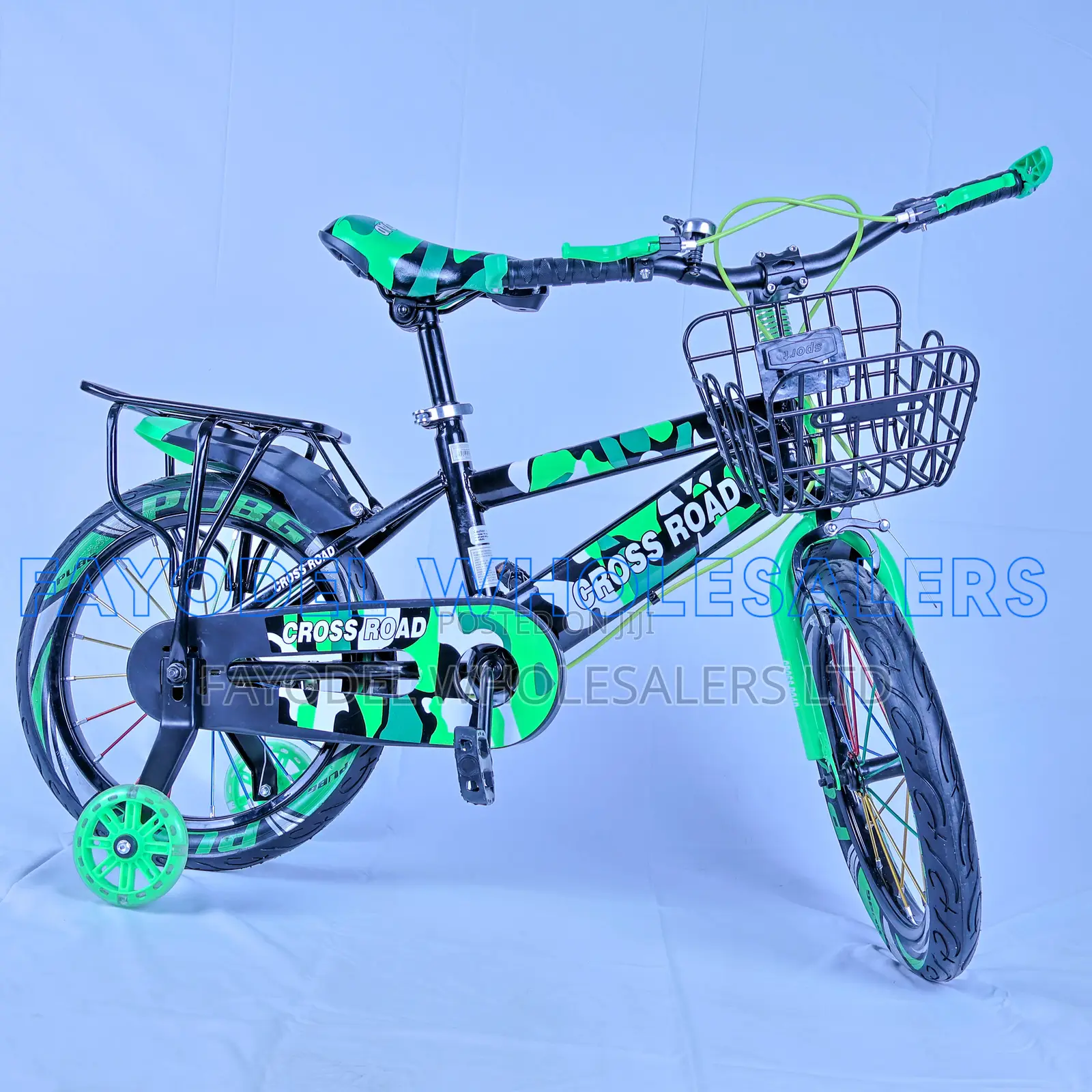 Cross Road 16-Inch Kids Bike With Training Wheels
