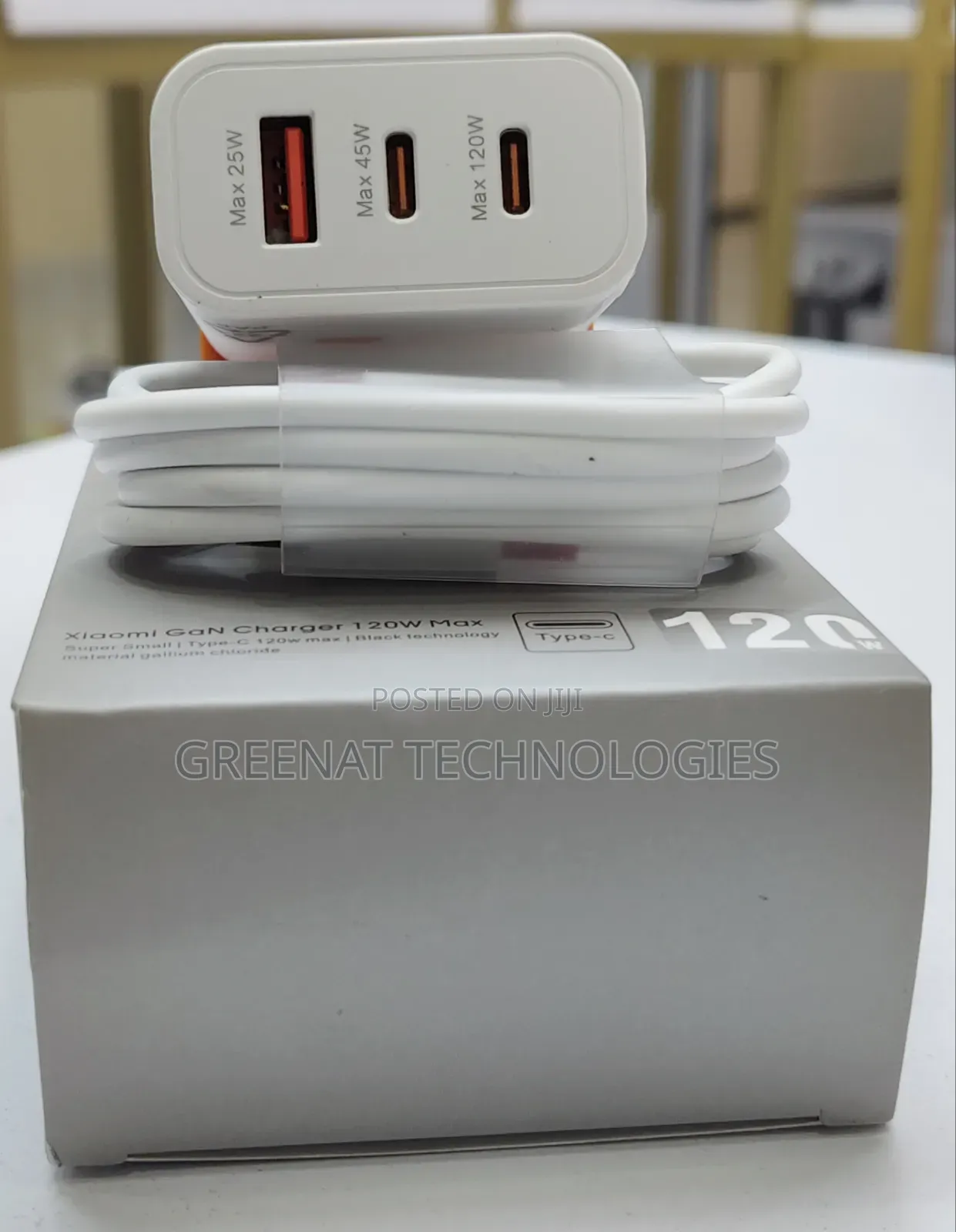 Original Xiaomi Gan Power Adapter 120w (Usb-C and Usb-a Dual Ports)