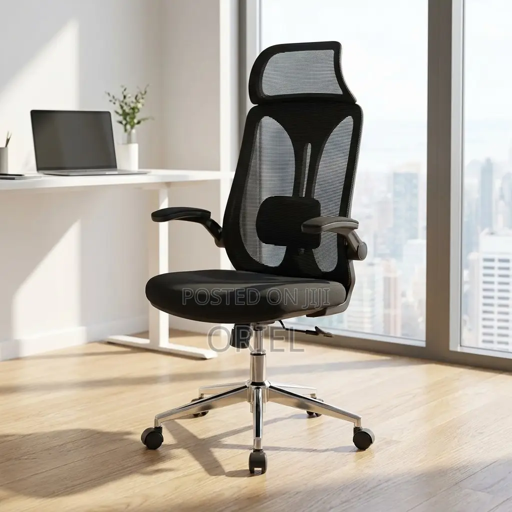 Office Chair : Breathable High-Back Mesh Ergonomic Chair