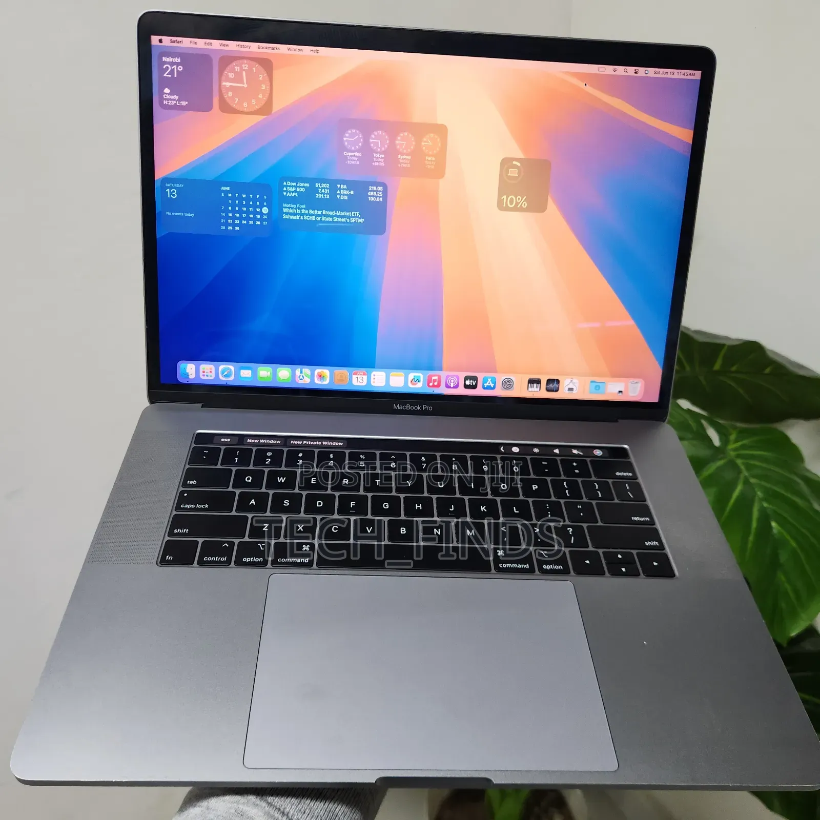 Laptop Apple MacBook Pro 2019 16GB Intel Core i7 SSD 512GB