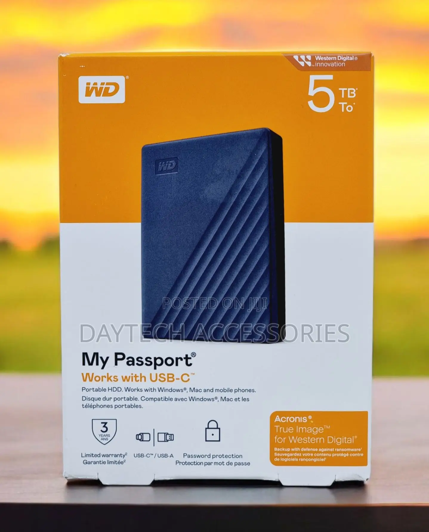 Wd My Passport 5tb External Usb 3.0 Portable Hard Drive - Black