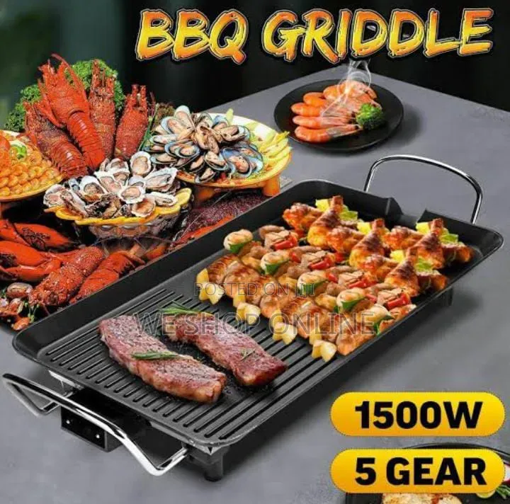 Electric BBQ Grill Pan, Baking Grill Tray, Non Stick.