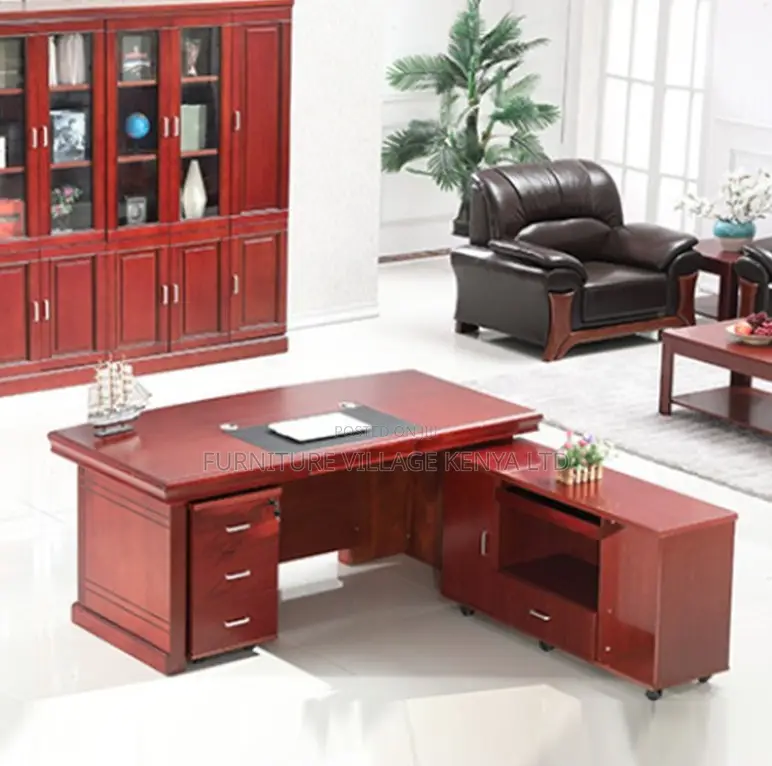 Office Desk;Brown Mahogany Executive Desk